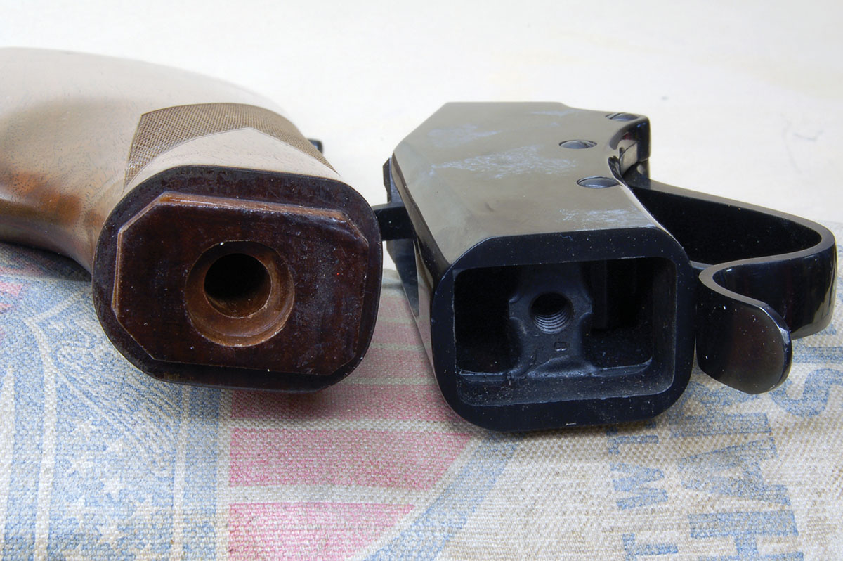 A deep mortise in the rear of the action guarantees solid buttstock attachment with no chance of splitting.